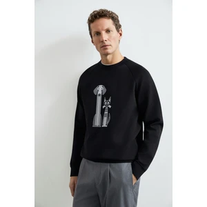 Alfred Erkek Sweatshirt Siyah