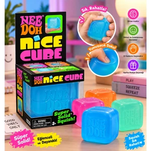 Nice Cube – Süper Yumuşak Sıkılabilir Küp Squishy Oyuncak