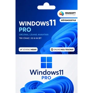 WINDOWS 11 Pro Key Retail Online Lisans Anahatarı