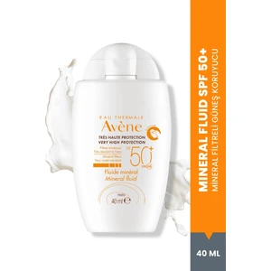 Mineral Fluid SPF 50+ Hassas Ciltler için Ultra Hafif Güneş Kremi 40 ml