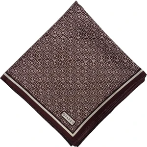 Tivil Monogram Eşarp 41408-BORDO Ekru