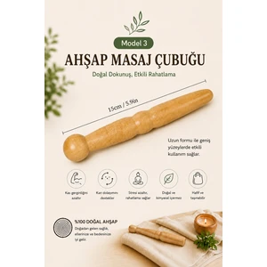 Metanoya Co. Ahşap Masaj Çubuğu