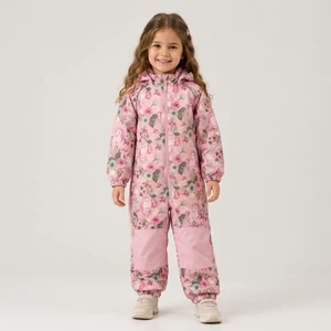 Unicorn Çiçek Desenli Softshell Yağmur Tulumu