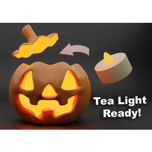 Halloween Balkabağı Mumluk