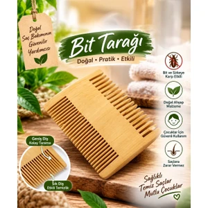Ahşap Tarak Bit Tarağı