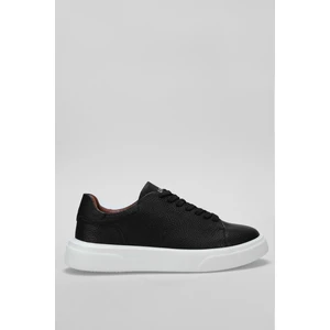 Tommy Erkek Deri Sneaker Ayakkabı Siyah