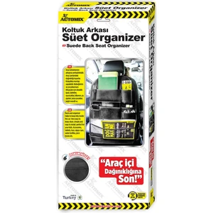 Süet Organizer Siyah 43636
