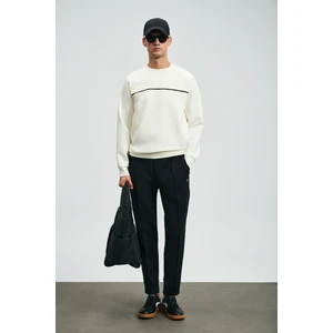 Cosmo Erkek Sweatshirt Kırık Beyaz