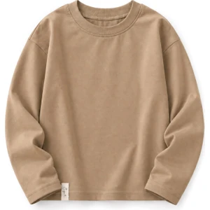 Mevsimlik Basic T-Shırt 2-10 Yaş Camel