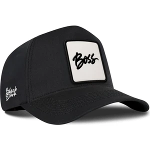 Boss Logolu Siyah Beyzbol Şapka
