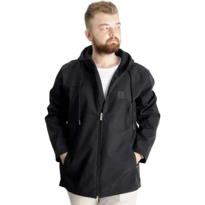 Erkek Softshell Parcalı Kapsonlu Mont 21235 Siyah