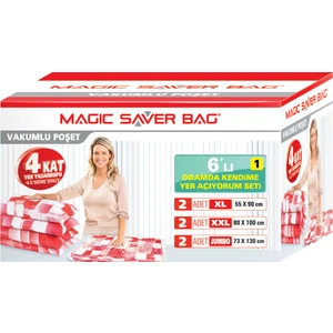 Magic Saver Bag 6 lı "Odamda Kendime Yer Açıyorum" Seti - 1 li