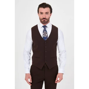 Düz Slim Fit Klasik Erkek Yelek
