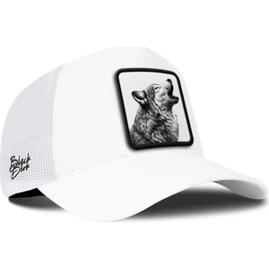 Kurt Logolu Beyaz Trucker Şapka