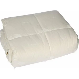 Tek Kişilik Yün Yorgan %100 Yün Dolgu 155x215 cm Krem Renk Pamuk Kılıf