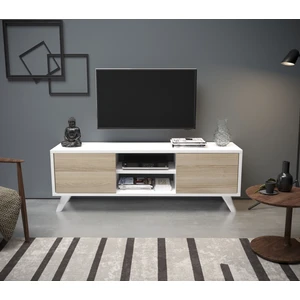 Irmak Tv Sehpası Cordoba Beyaz Klasik Tasarım Suntalam Malzeme 120 cm Genişlik 42 cm Yükseklik