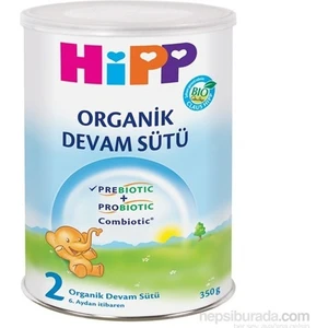 2 Organik Prebiyotik, Probiyotik, Combiotic Devam Sütü 350 gr  - 12'li