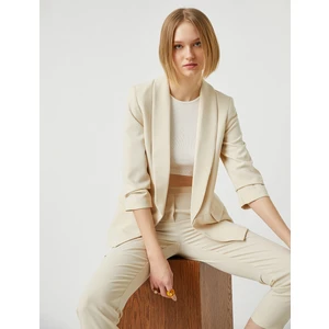 Kolları Büzgülü Blazer Ceket