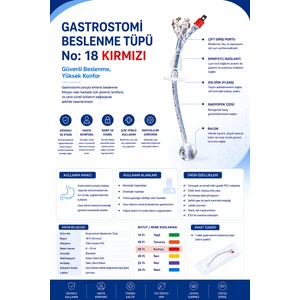 Silikon Gastrostomi Kateteri (Peg) 18F
