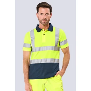Reflektörlü Polo Yaka T-Shirt İnterlok