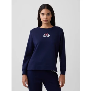 Kadın Lacivert Relaxed Gap Logo Sweatshirt