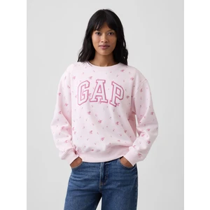 Kadın Açık Pembe Gap Logo Sweatshirt