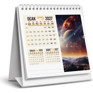Naturel Basım 2027 Uzay Masa Takvimi