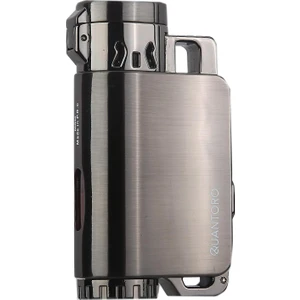 Quantoro 05-54 Üçlü Jet Alev  Puro Çakmağı/Gunmetal