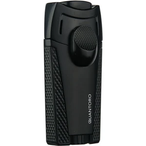 Quantoro 05-49 Çift Jet Alev Puro Çakmağı/Black