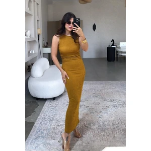 Kadın Liana Bürümcük Maxi Elbise