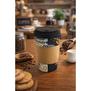12 Oz Sleeve Karton Bardak Tutucu 25'li