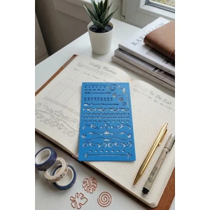 Karmelom Studio Bullet Journal Süsleme Şablon Cetvel