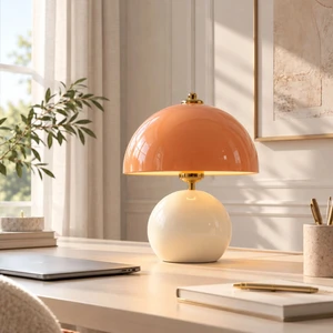 Blush Somon Krem Modern Abajur