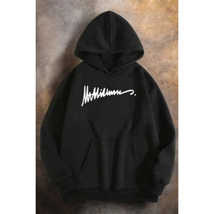 Grafiti Imza Baskılı Oversize Sweatshirt