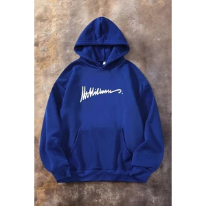Grafiti Imza Baskılı Oversize Sweatshirt