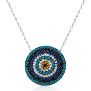 Inure Jewelry Gümüş Nazar Bayan Kolye