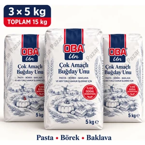 Buğday Unu 3x5 KG | Toplu Pasta ve Börek Unu