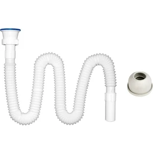 Uzun Körüklü Lavabo Sifonu 50 cm Kapalı Hali Kolay Montaj Özelliği ile Dayanıklı