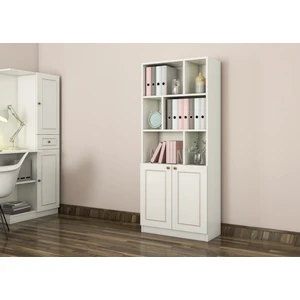 Mobilya Gold Country Kitaplık Beyaz Suntalam Malzemeden 180 cm Yükseklik 70 cm Genişlik