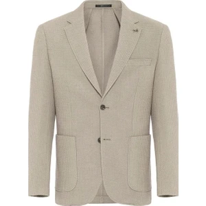 Haki Slim Mono Yaka Torba Cep Klasik Ceket