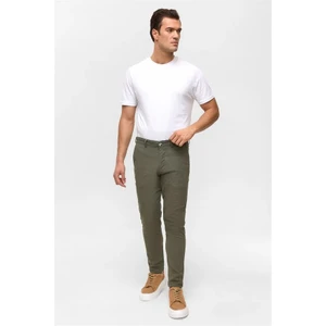 Koyu Haki Slim Casual Pantolon