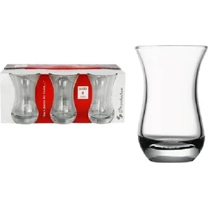 6'Lı Ajda Çay Bardağı 150 ml Desensiz Cam 6 Parçalı Şık Sunum İçin