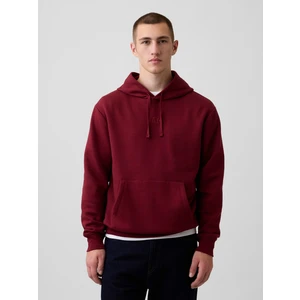 Erkek Bordo Relaxed Gap Mini-Logo Sweatshirt