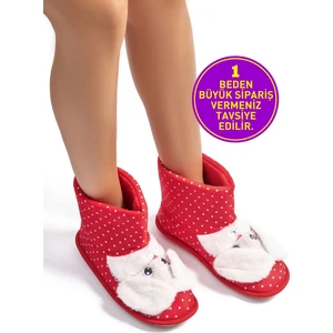 Bunny Kadın Ev Botu Kırmızı 36/41