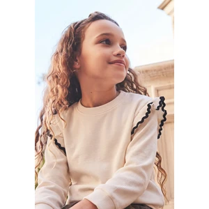 Sweatshirt 4-12 Yaş Ekru