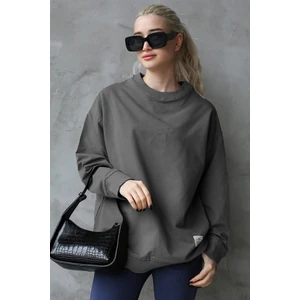 Füme Basic Oversize Kadın Sweatshirt MG168610