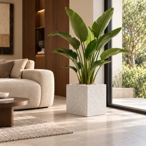 Beton Kare Saksı 30X30X30CM