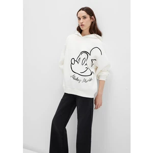 Mickey Mouse Baskılı Ekru Sweatshirt 1S10466-80194