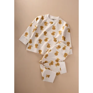 Pijama Takım 1-7 Yaş Ekru