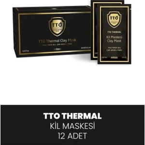 Thermal Kil Maskesi 12’li – Çay Ağacı Yağlı Arındırıcı ve Yenileyici Yüz Maskesi